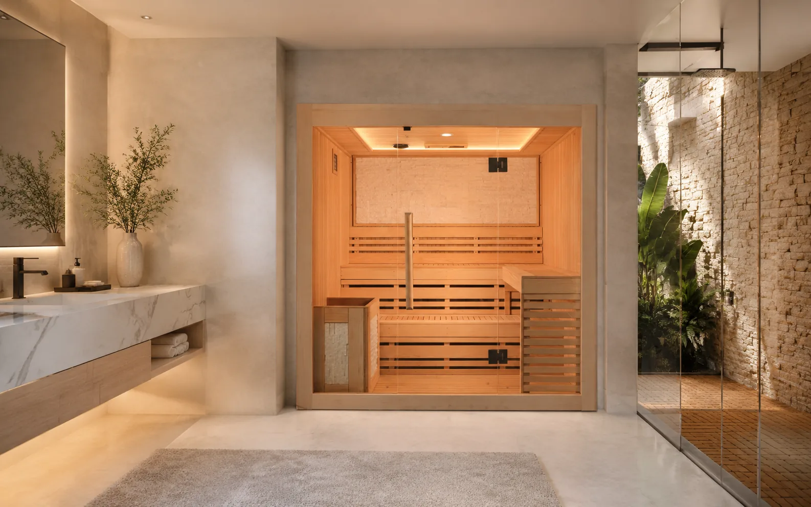 SIP-I012 Traditional Indoor Sauna — 180 × 150 × 190 cm