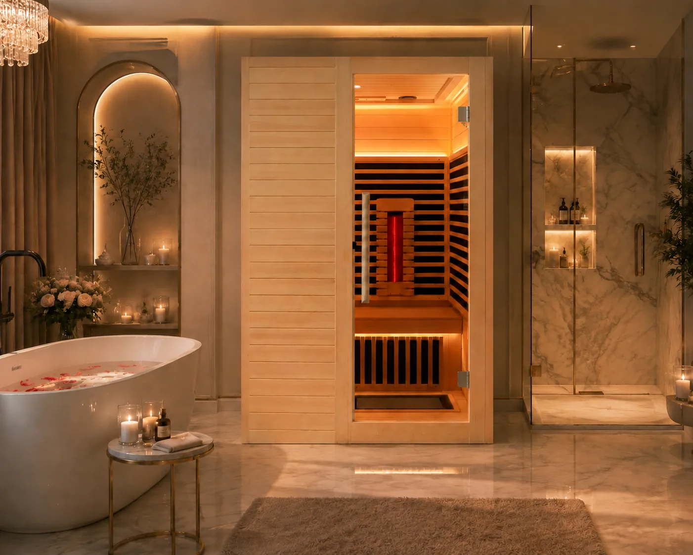 SIP-I060 Far-Infrared Indoor Sauna — 120 × 90 × 190 cm