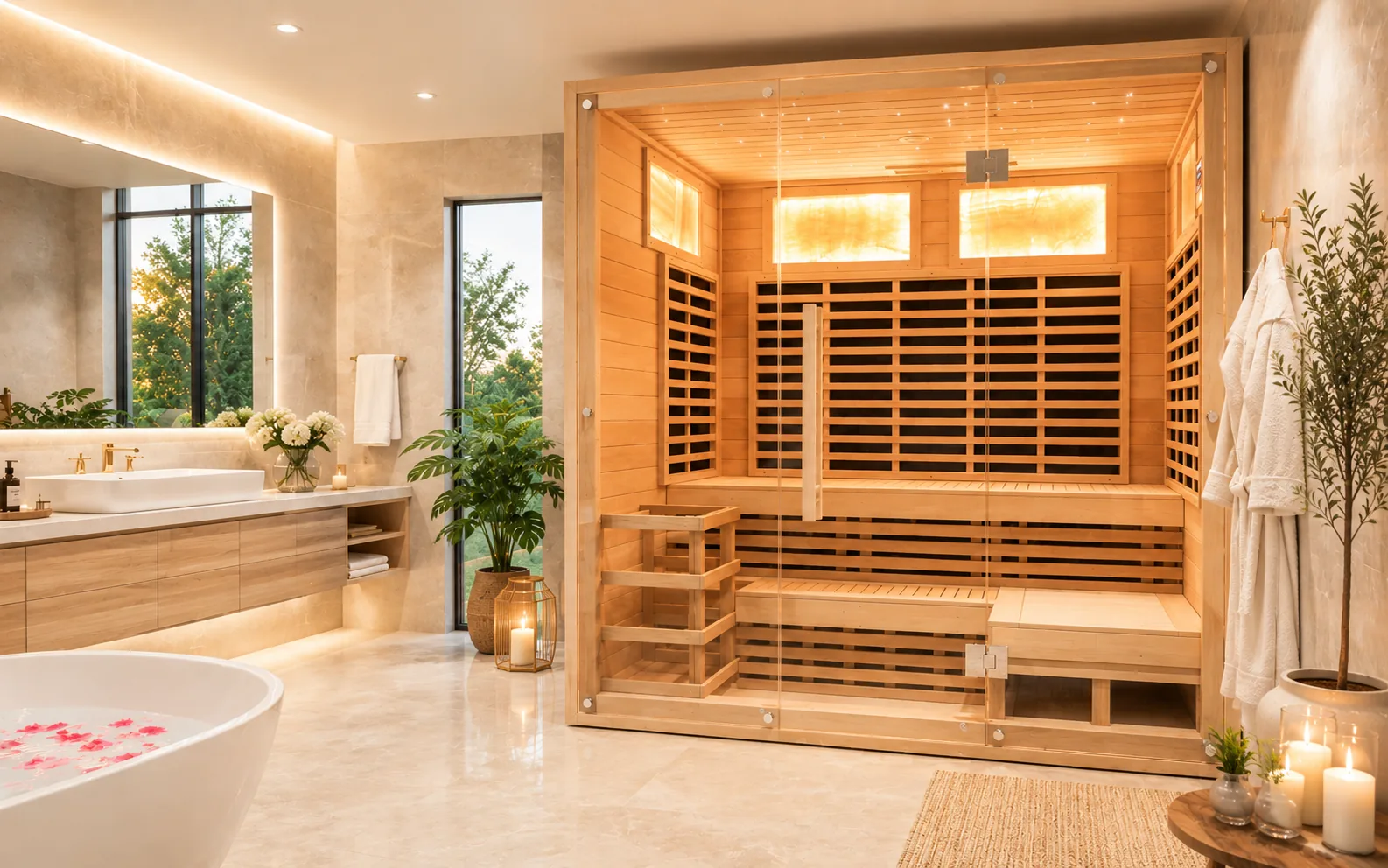 SIP-I043 Far-Infrared Indoor Sauna — 180 × 120 × 190 cm