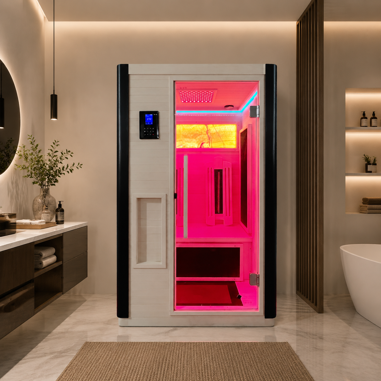Far-Infrared Indoor Sauna — 112 × 90 × 190 cm view 2