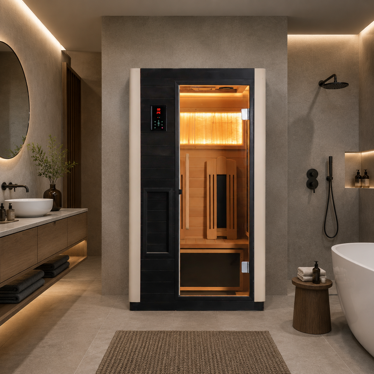 Far-Infrared Indoor Sauna — 112 × 90 × 190 cm view 3