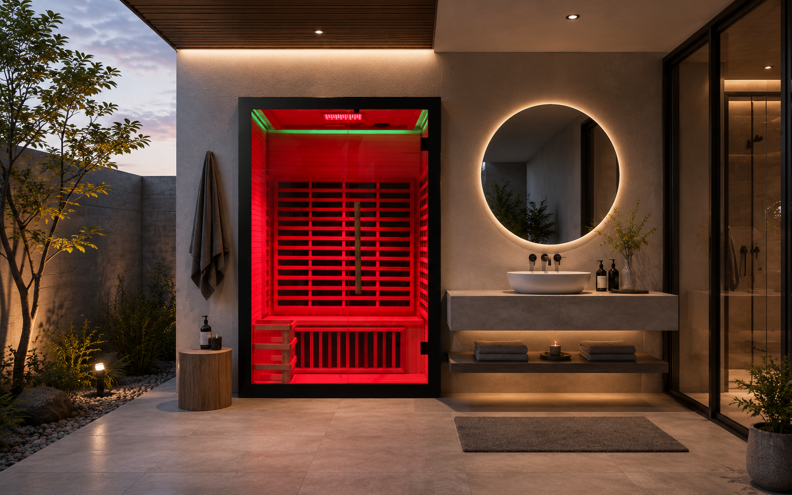 SIP-I070 Far-Infrared Indoor Sauna — 150 × 90 × 190 cm